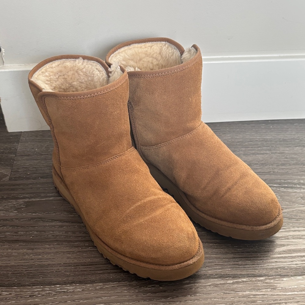 UGG Tan Suede Ankle Boots
